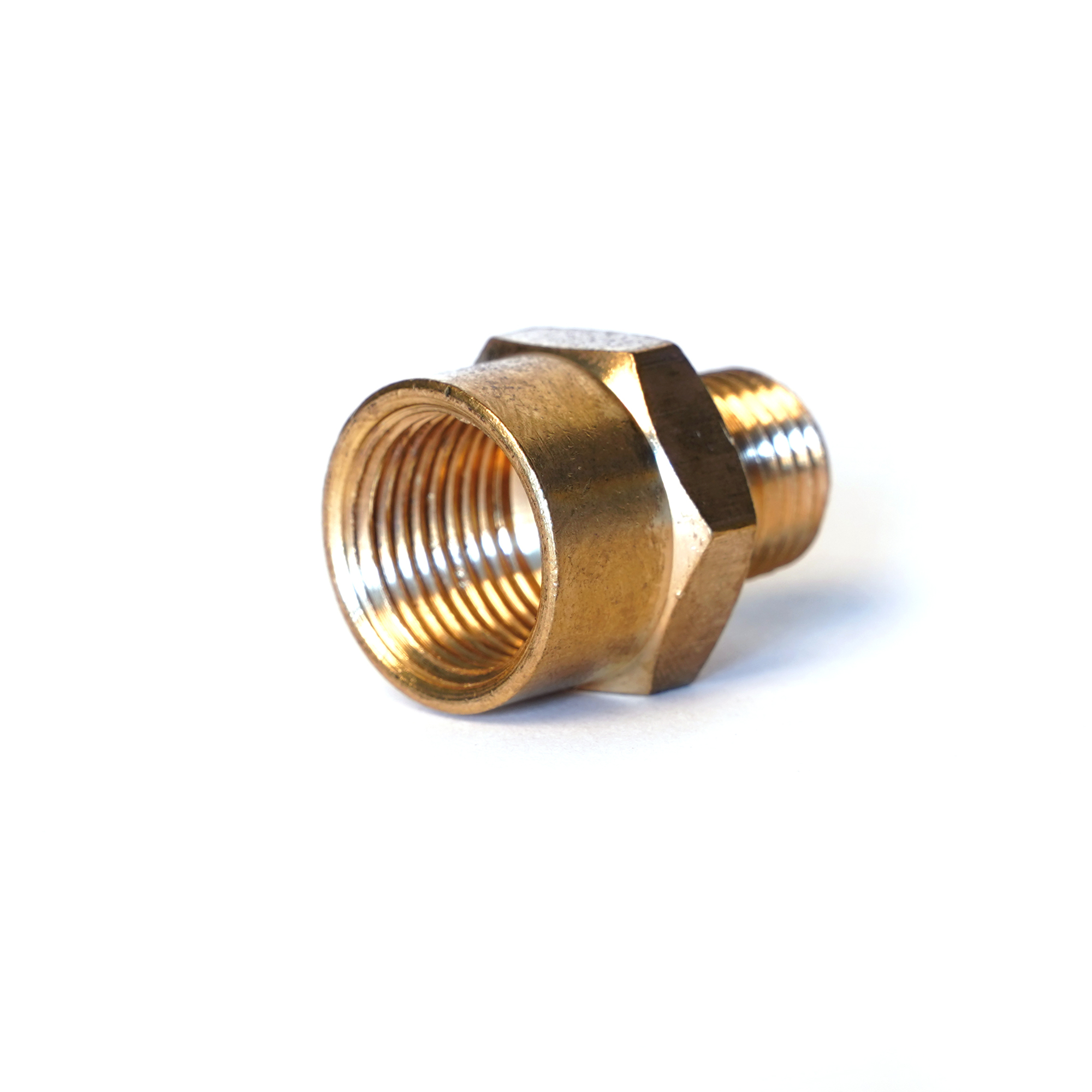 STEELMAN 3/8-Inch Male to 1/4-Inch Male NPT Brass Reducer Fitting for Pneumatic Hoses 75075-IND